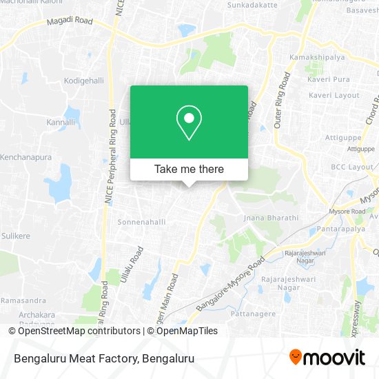 Bengaluru Meat Factory map