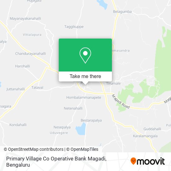 Primary Village Co Operative Bank Magadi map