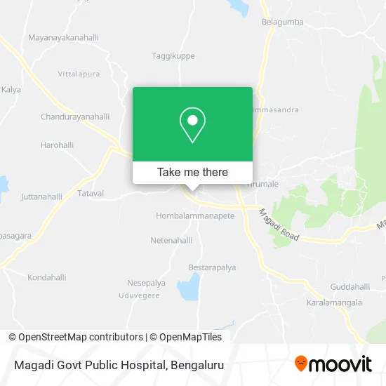 Magadi Govt Public Hospital map