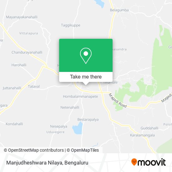 Manjudheshwara Nilaya map
