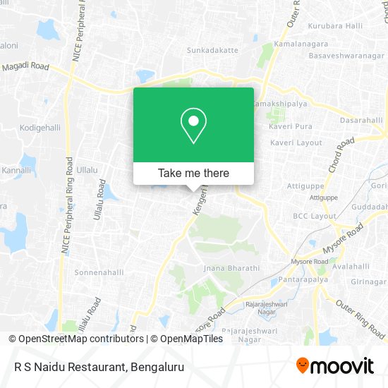 R S Naidu Restaurant map