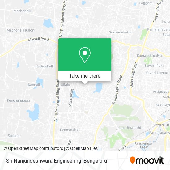 Sri Nanjundeshwara Engineering map