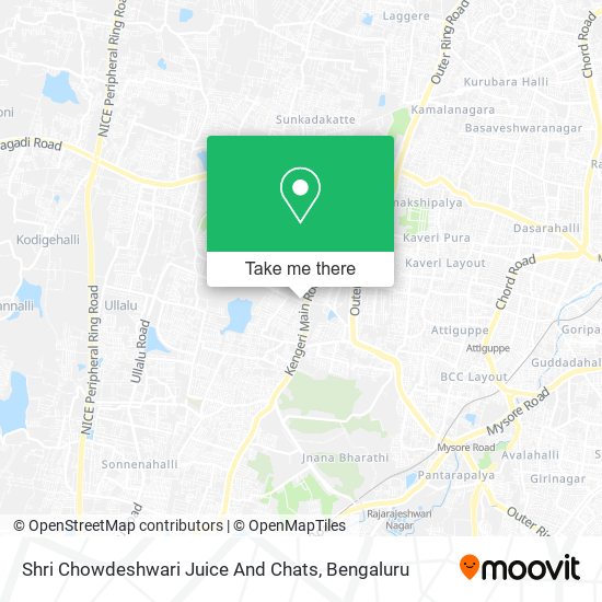 Shri Chowdeshwari Juice And Chats map