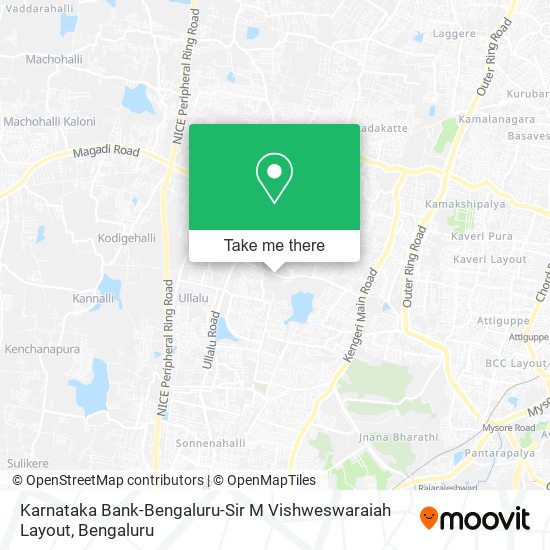 Karnataka Bank-Bengaluru-Sir M Vishweswaraiah Layout map