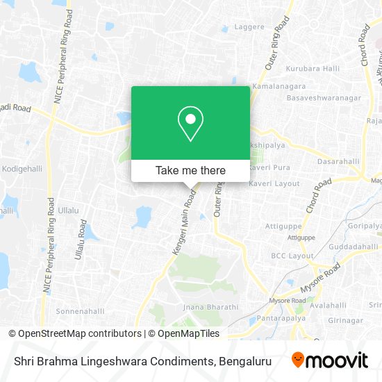 Shri Brahma Lingeshwara Condiments map
