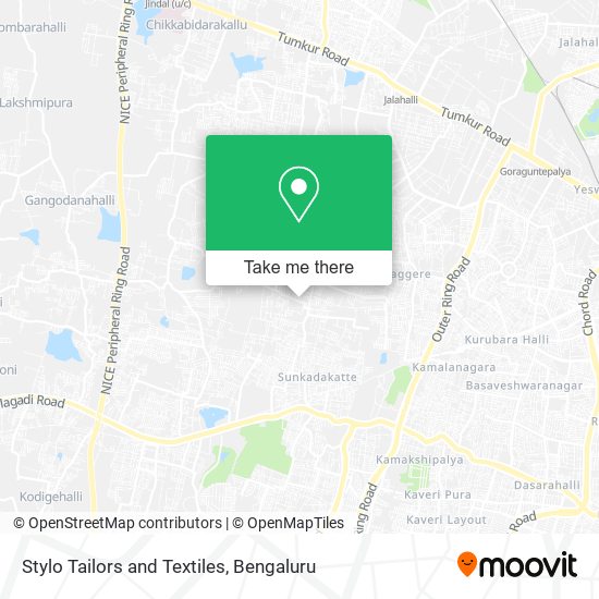 Stylo Tailors and Textiles map