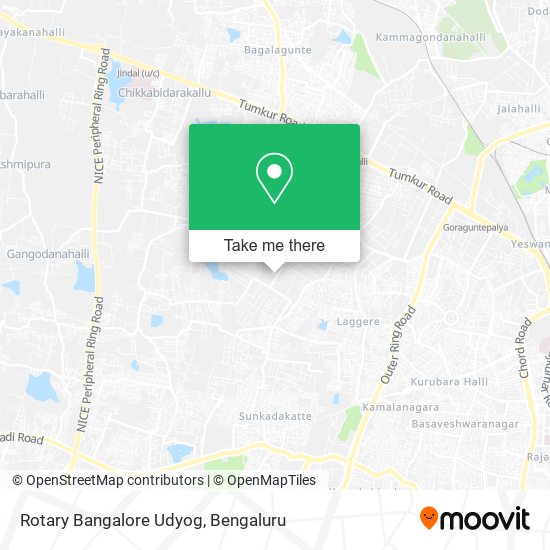 Rotary Bangalore Udyog map