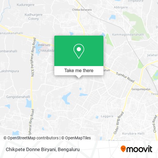 Chikpete Donne Biryani map