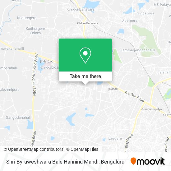 Shri Byraweshwara Bale Hannina Mandi map