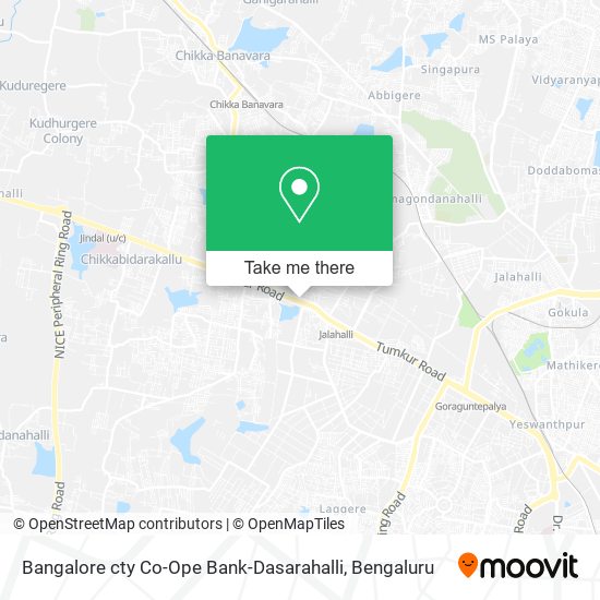 Bangalore cty Co-Ope Bank-Dasarahalli map