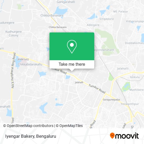 Iyengar Bakery map