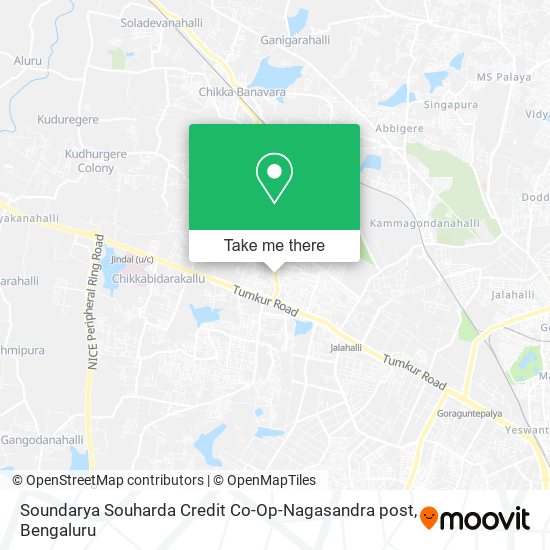 Soundarya Souharda Credit Co-Op-Nagasandra post map