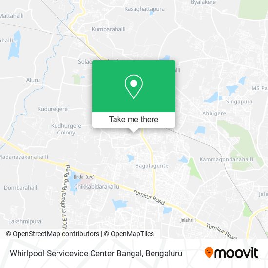 Whirlpool Servicevice Center Bangal map