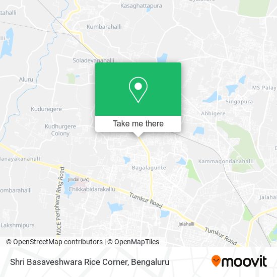 Shri Basaveshwara Rice Corner map