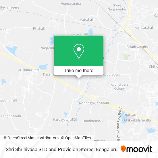Shri Shrinivasa STD and Provision Stores map