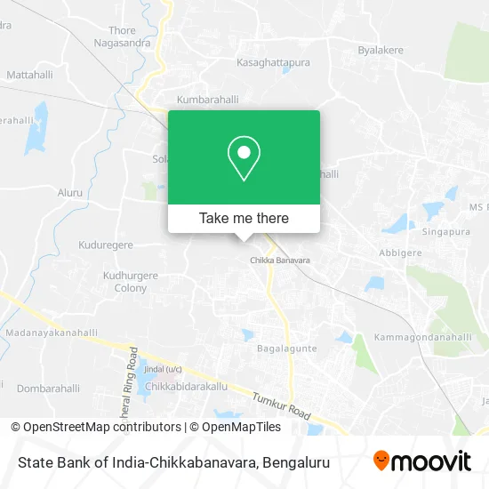 State Bank of India-Chikkabanavara map