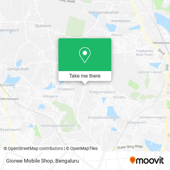 Gionee Mobile Shop map