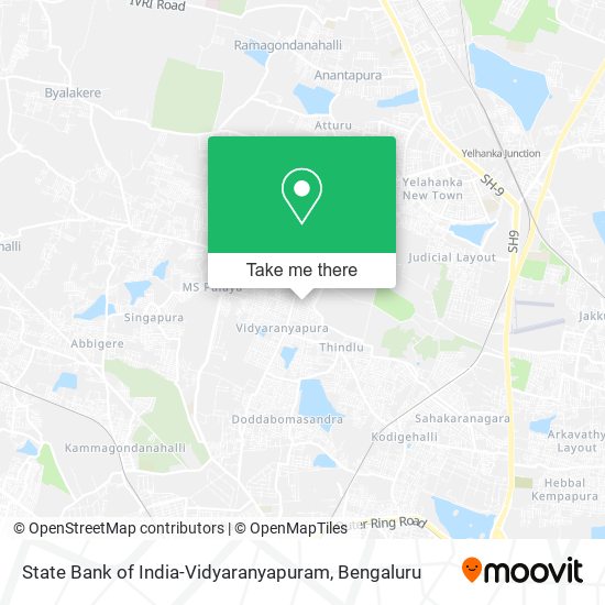 State Bank of India-Vidyaranyapuram map
