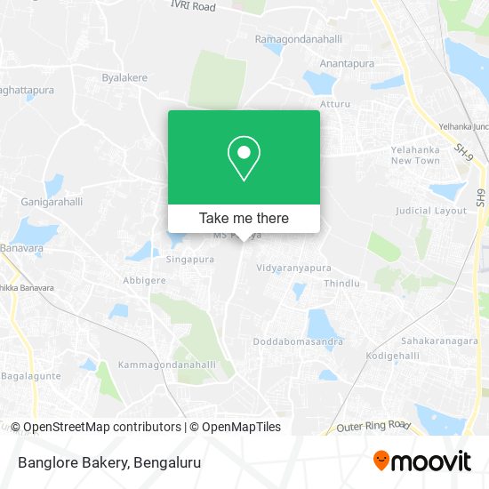 Banglore Bakery map