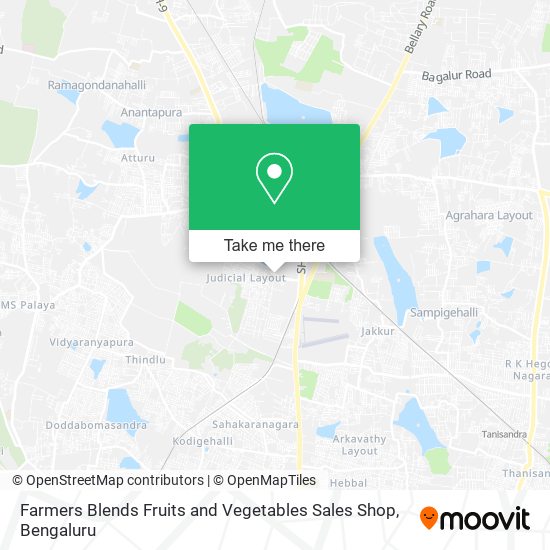 Farmers Blends Fruits and Vegetables Sales Shop map