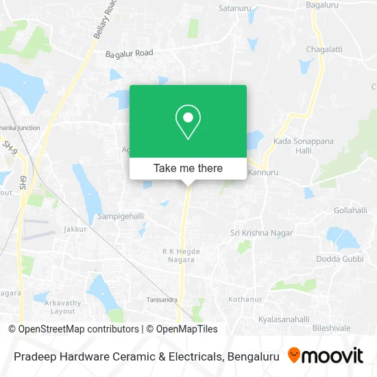 Pradeep Hardware Ceramic & Electricals map