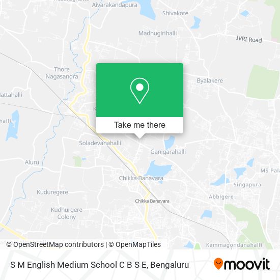 S M English Medium School C B S E map