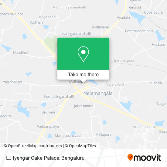 LJ Iyengar Cake Palace map