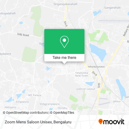Zoom Mens Saloon Unisex map