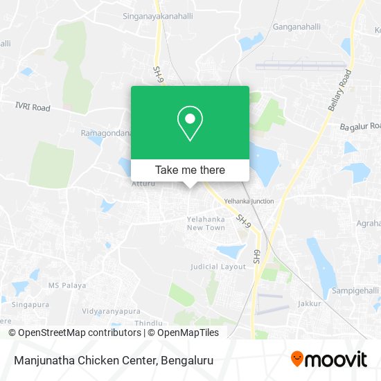 Manjunatha Chicken Center map