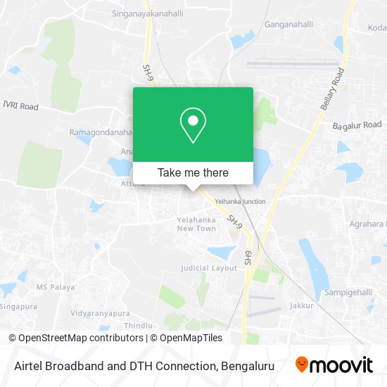 Airtel Broadband and DTH Connection map