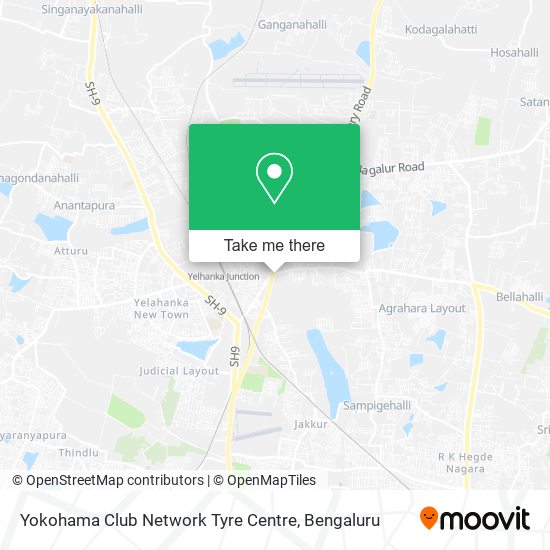 Yokohama Club Network Tyre Centre map