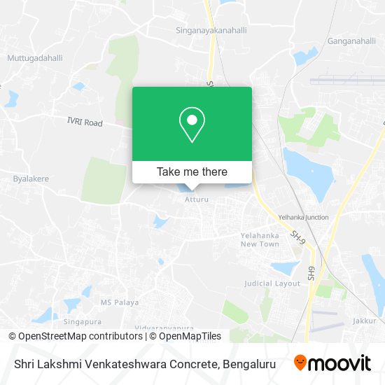 Shri Lakshmi Venkateshwara Concrete map