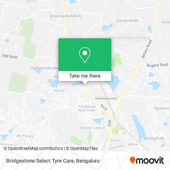 Bridgestone Select Tyre Care map