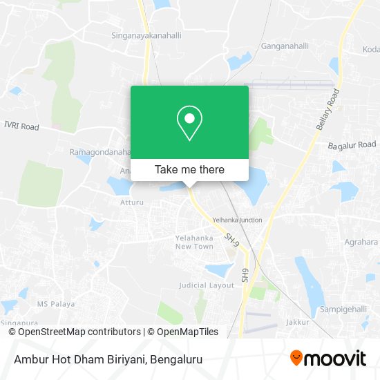Ambur Hot Dham Biriyani map