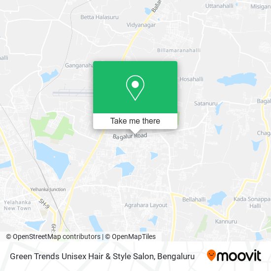 Green Trends Unisex Hair & Style Salon map