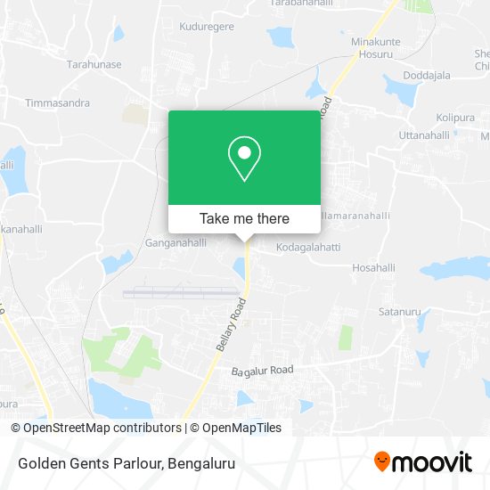 Golden Gents Parlour map