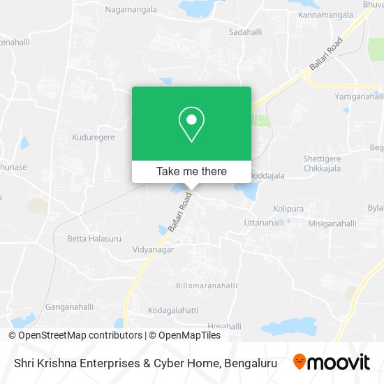 Shri Krishna Enterprises & Cyber Home map