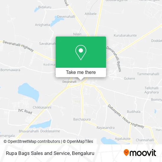 Rupa Bags Sales and Service map