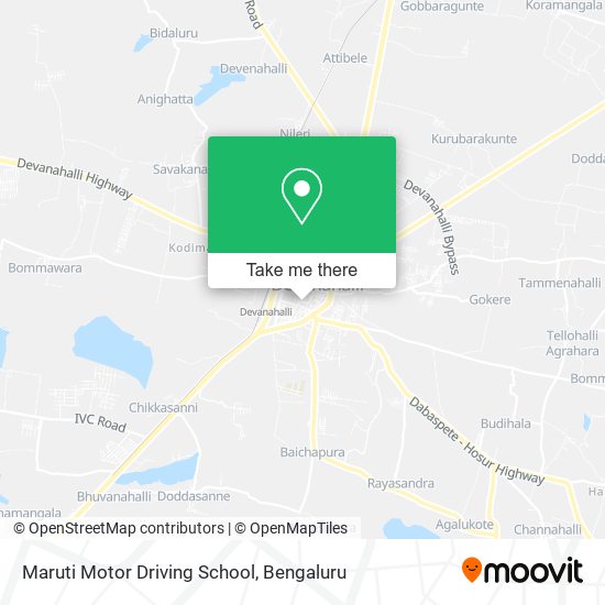 Maruti Motor Driving School map