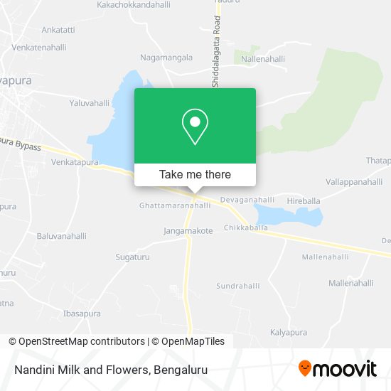Nandini Milk and Flowers map