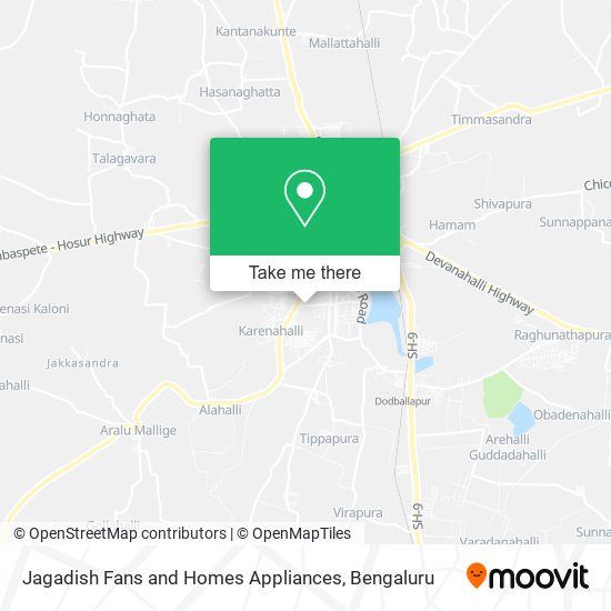 Jagadish Fans and Homes Appliances map