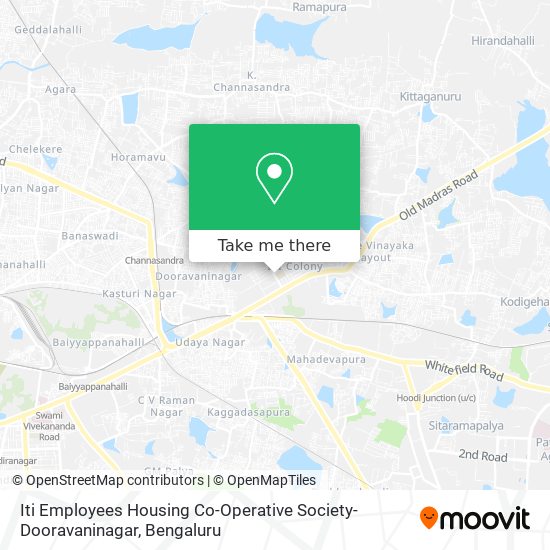Iti Employees Housing Co-Operative Society-Dooravaninagar map