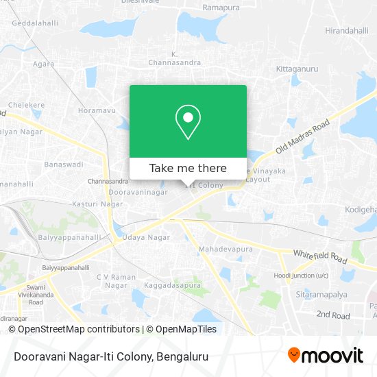 Dooravani Nagar-Iti Colony map