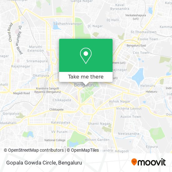 Gopala Gowda Circle map