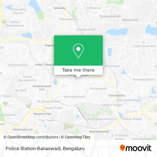 Police Station-Banaswadi map