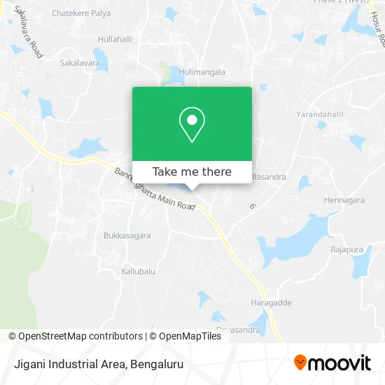 Bangalore Industrial Area Map How To Get To Jigani Industrial Area In Bengaluru By Bus?