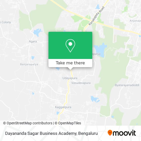 Dayananda Sagar Business Academy map