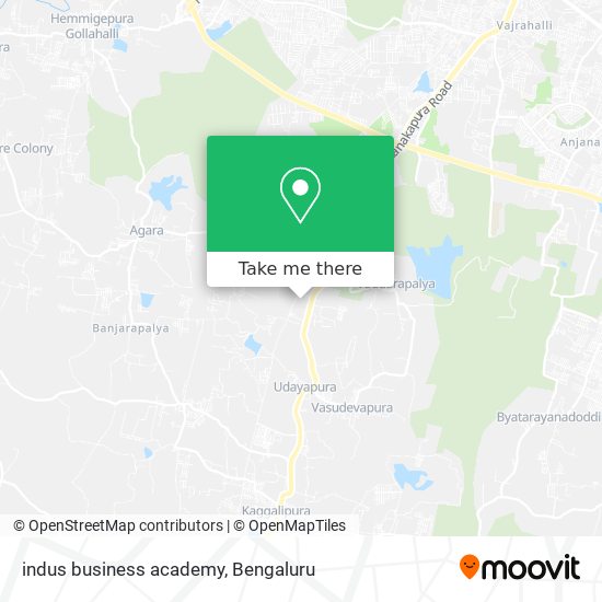 indus business academy map