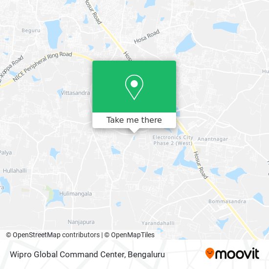 Wipro Global Command Center map