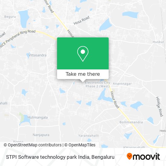 STPI Software technology park India map